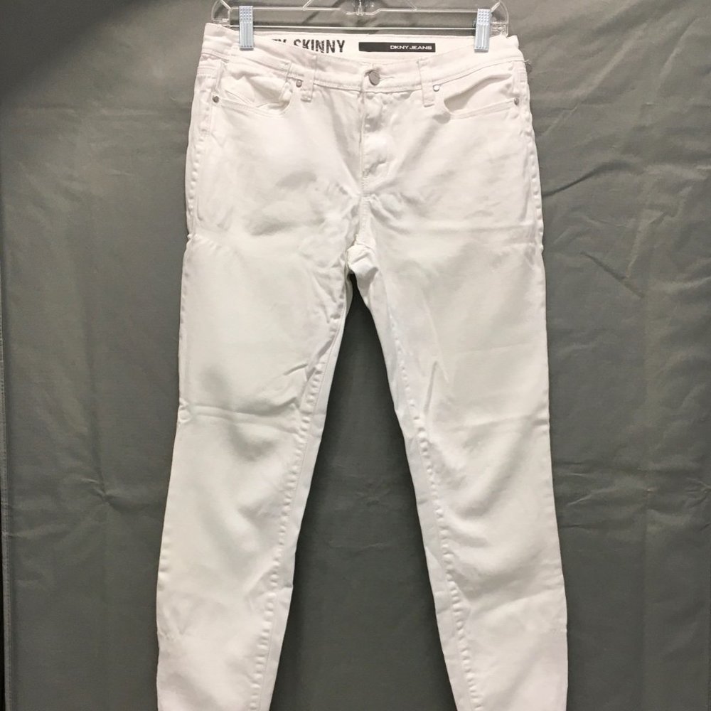DKNY White Skinny Jeans | Size 6